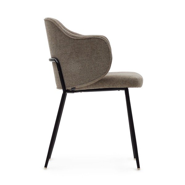 Barna kárpitozott étkezőfotel szett 2 db-os Yunia – Kave Home-image-4