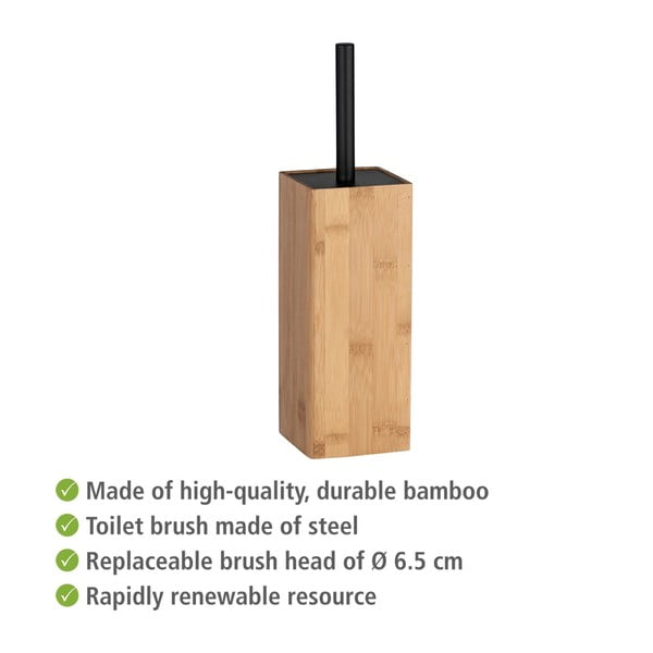 Padua bambusz WC-kefe tartó - Wenko-image-4
