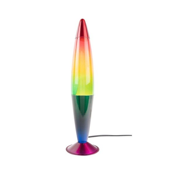 Zöld üveg lávalámpa (magasság 41,5 cm) Rainbow Rocket Lava – Leitmotiv