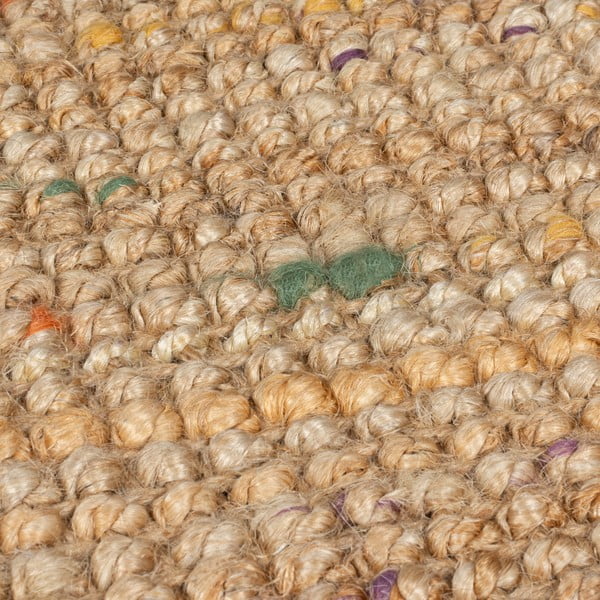 Natúr színű kézi szövésű juta szőnyeg 160x230 cm Jute Boucle Multi – Flair Rugs-image-3