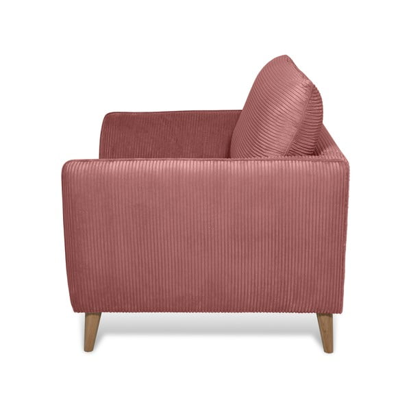 Rózsaszín kordbársony fotel Paris – Scandic-image-3
