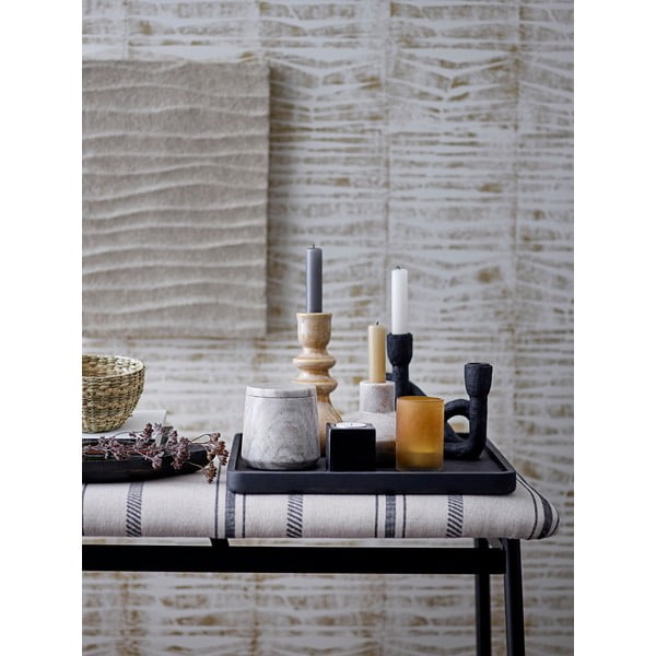 Mashel fekete gyertyatartó, magasság 16,5 cm - Bloomingville-image-2