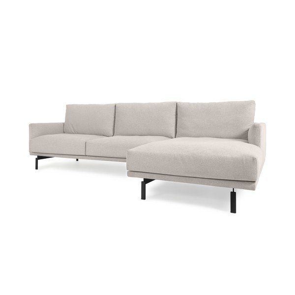 Galene bézs sarokkanapé, jobb oldali, 254 cm - Kave Home-image-2