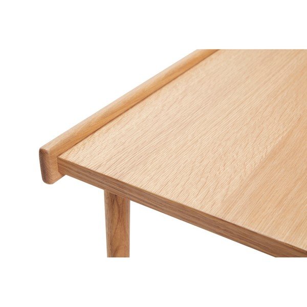 Table With Edge fa asztal, hosszúság 137 cm - Hübsch-image-1