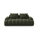 Zöld bársony kanapé 200 cm Linz – Cosmopolitan Design