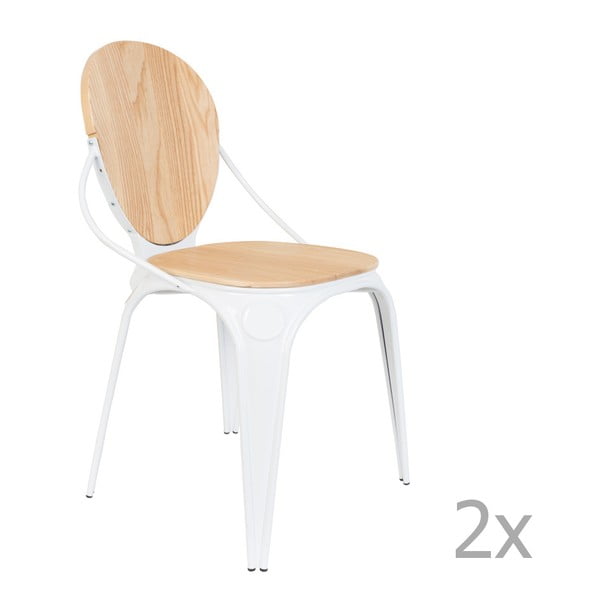 Louix fehér szék, 2 db - Zuiver