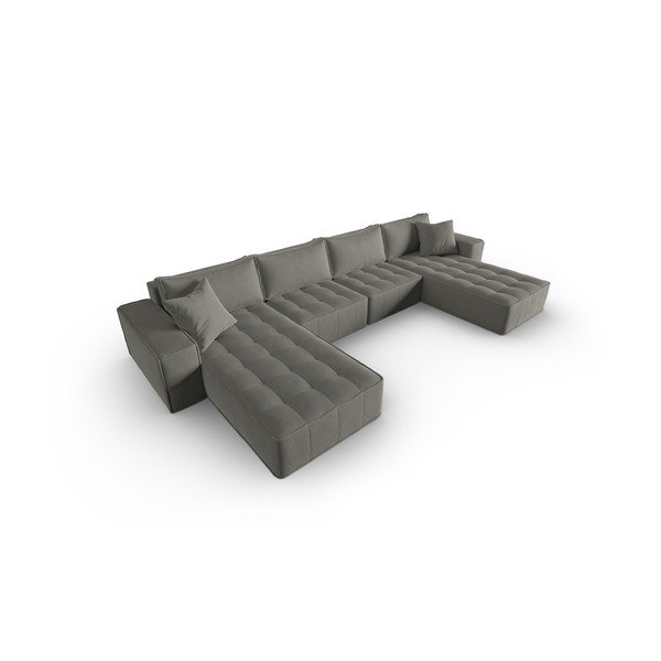 Szürke sarokkanapé Mike – Micadoni Home-image-3