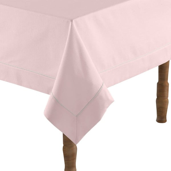 Púder rózsaszín asztalterítő pamut keverékből, 160 x 160 cm - Bella Maison