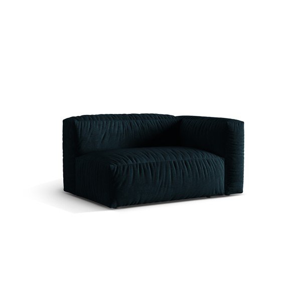 Sötétkék bársony kanapé modul (jobb oldali) Martina – Micadoni -image-1