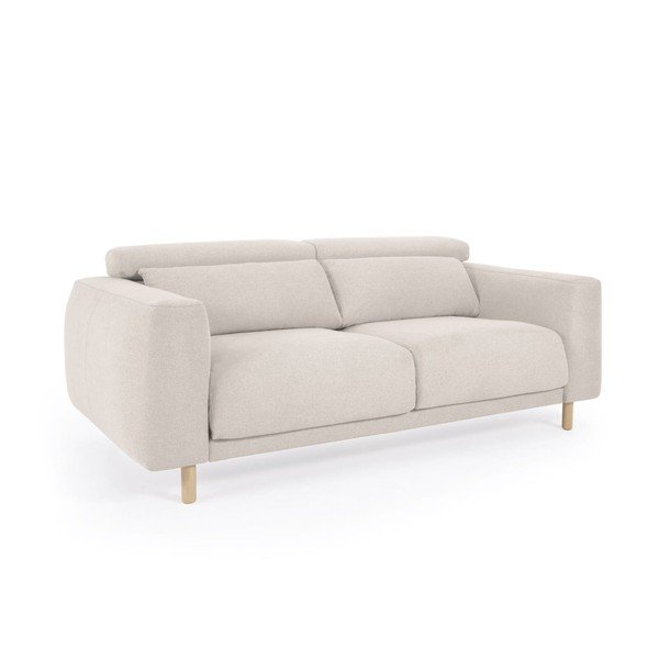 Krémszínű kanapé 215 cm Singa – Kave Home