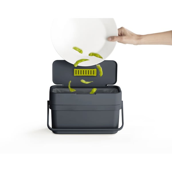 Compo fekete-kék komposztálható hulladék gyűjtő, 4 l - Joseph Joseph-image-3