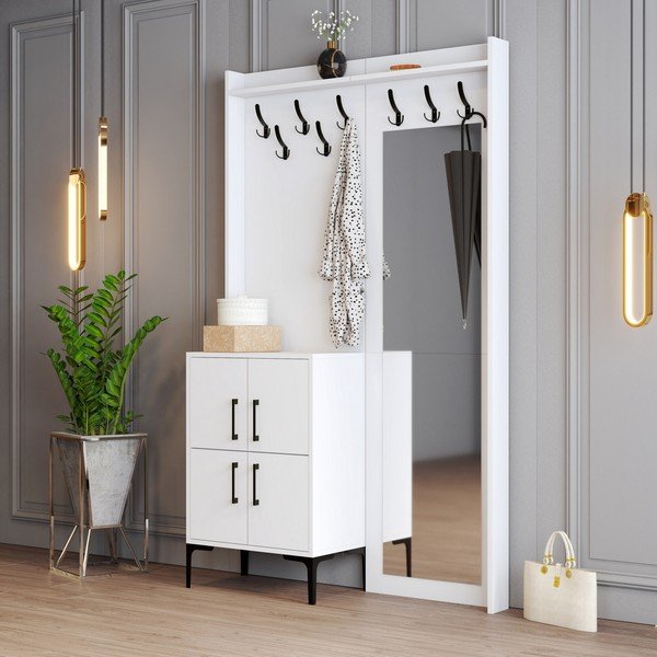 Fehér előszoba bútor Berlin – Kalune Design-image-2