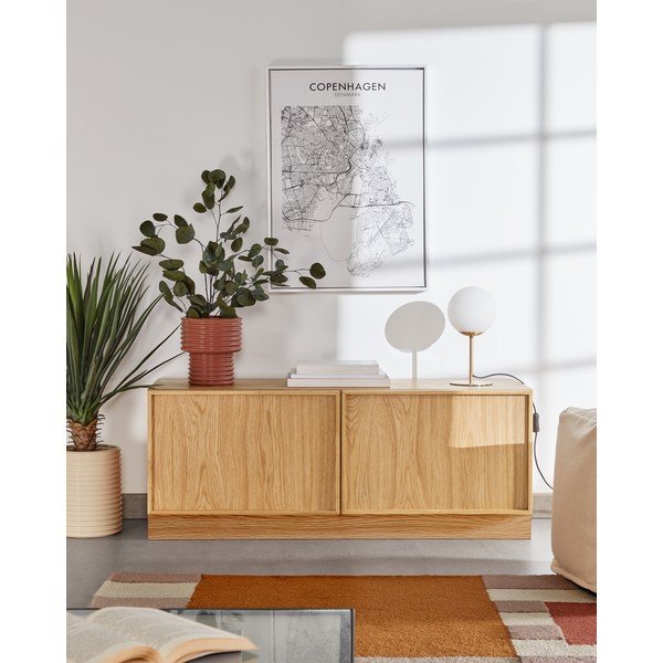 Aranyszínű asztali lámpa fém búrával (magasság 28 cm) Mahala – Kave Home-image-4