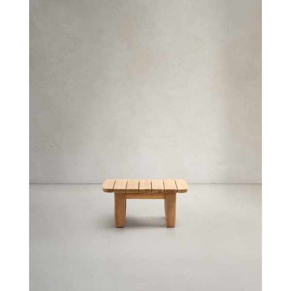 Teakfa kerti tárolóasztal 70x70 cm Tirant – Kave Home-image-1
