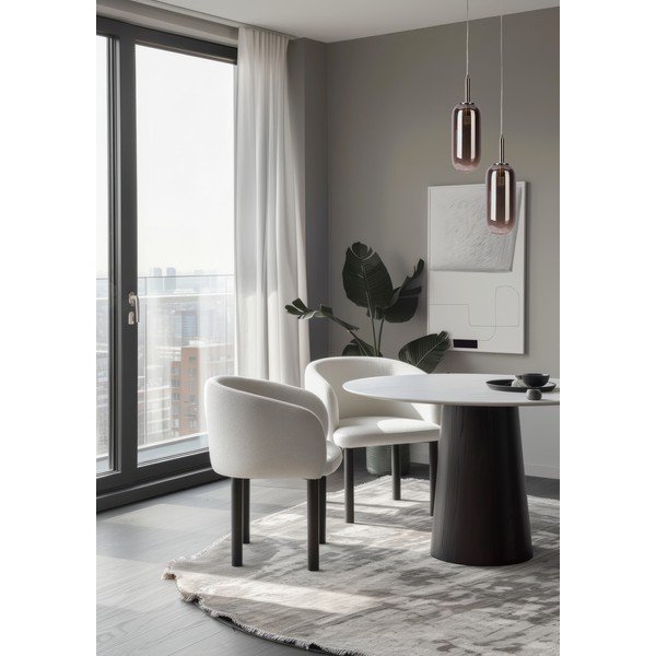 Antracitszürke LED függőlámpa üveg búrával ø 13 cm Fiuggi – Candellux Lighting-image-1