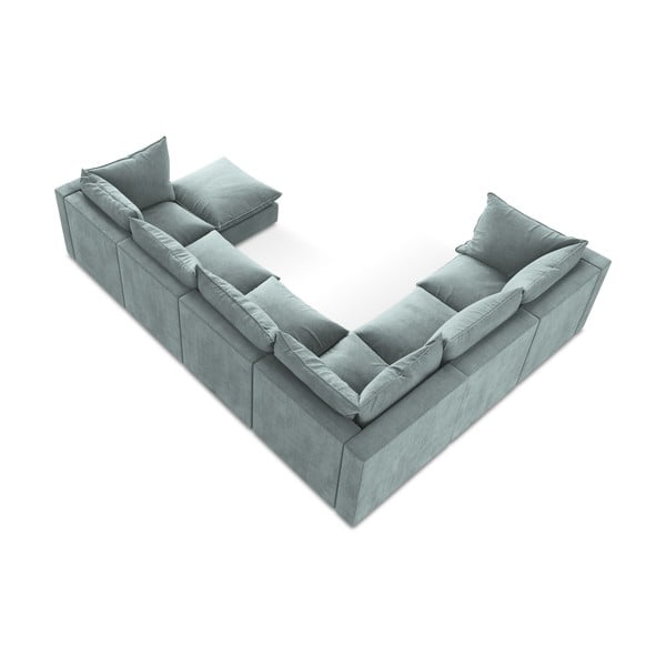 Kék sarokkanapé (bal oldali-U alakú) Manao – Makamii-image-3