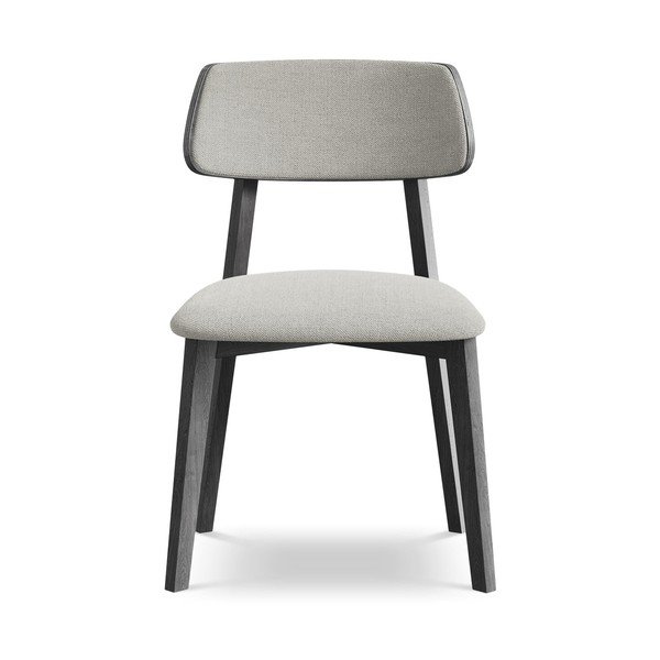 Világosszürke tömörfa étkezőszék Niu – Makamii-image-1