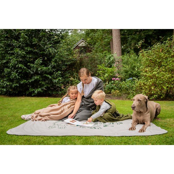 Zöld piknik takaró 130x180 cm – Esschert Design-image-2
