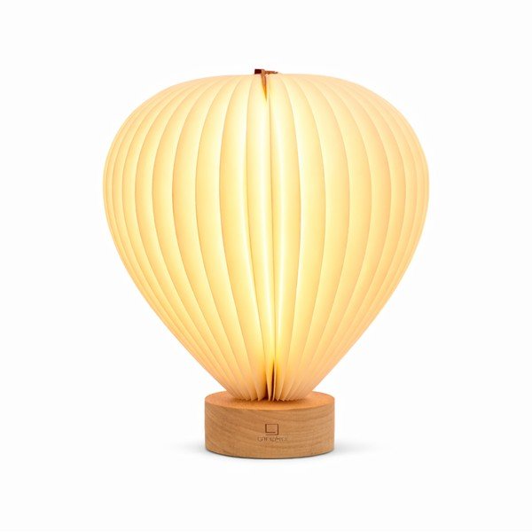 Fehér LED dimmelhető asztali lámpa papír búrával (magasság 20 cm) Aeris – Gingko