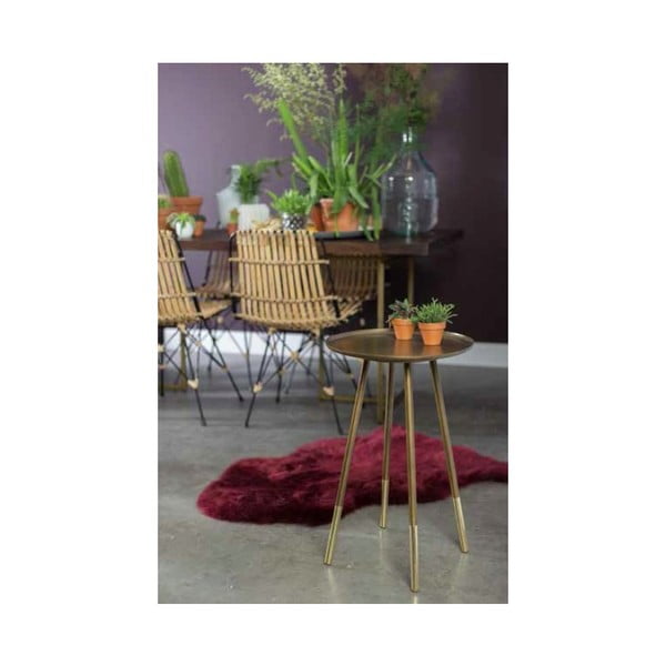 Eliot sárgaréz tárolóasztal, ⌀ 37 cm - Dutchbone-image-1