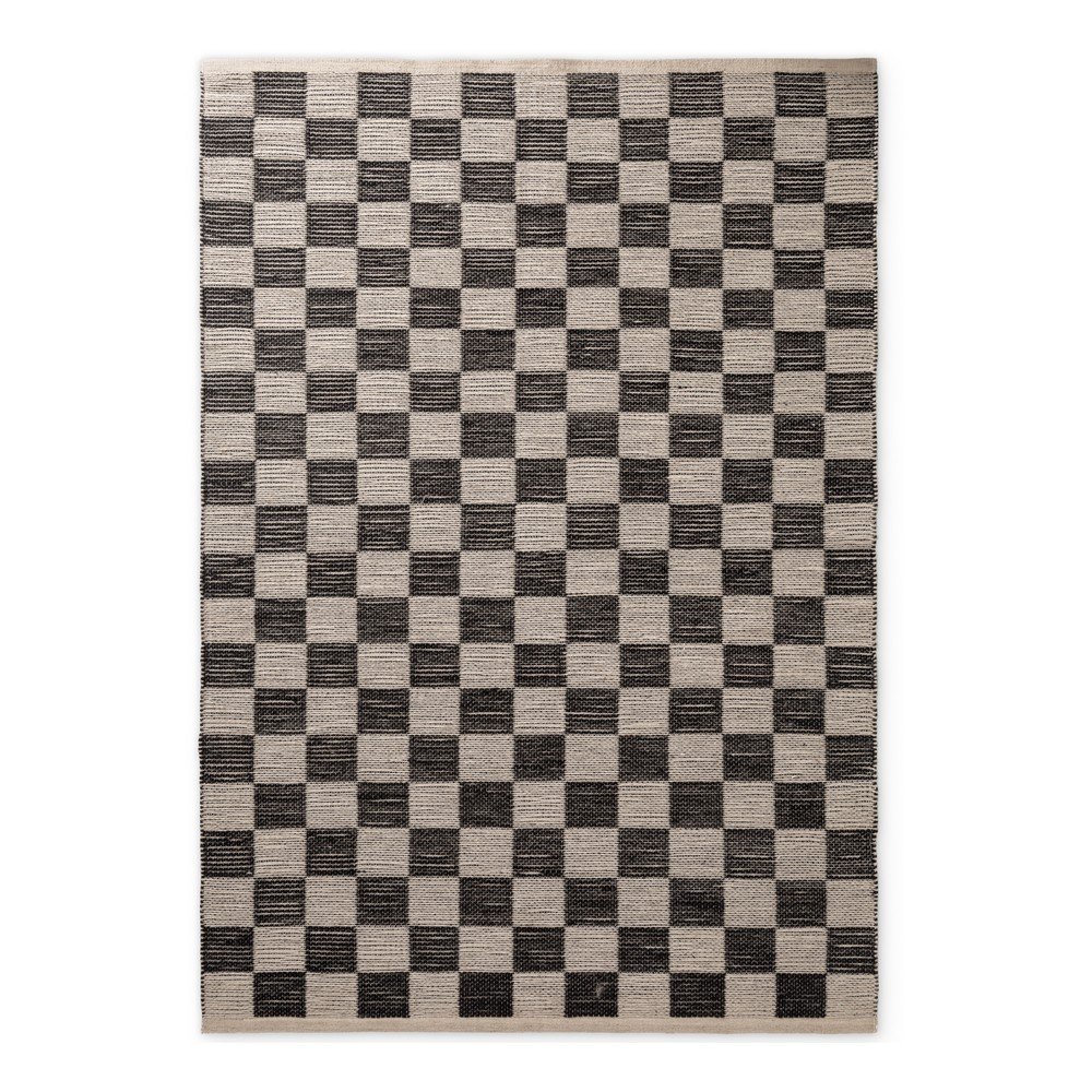 Fekete-krémszínű kétoldalas-kézi szövésű jutakeverék szőnyeg 160x230 cm Rex – Hanse Home