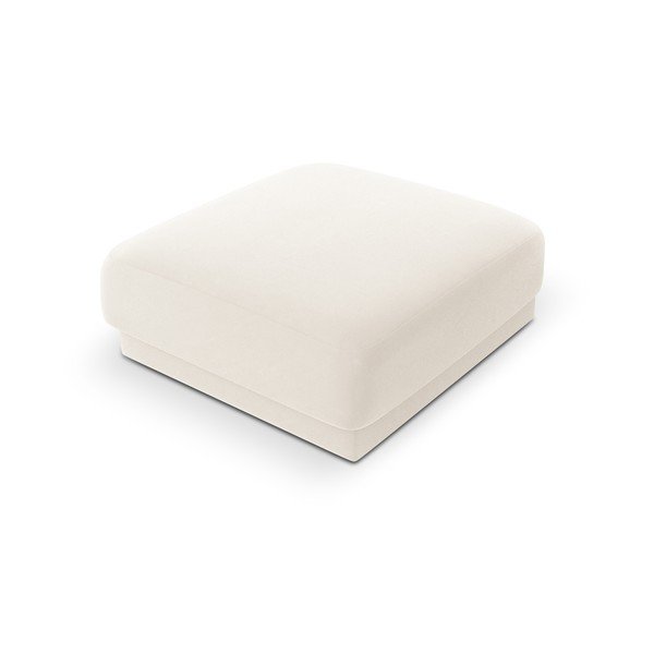Fehér bársony puff Miley  – Micadoni Home-image-4