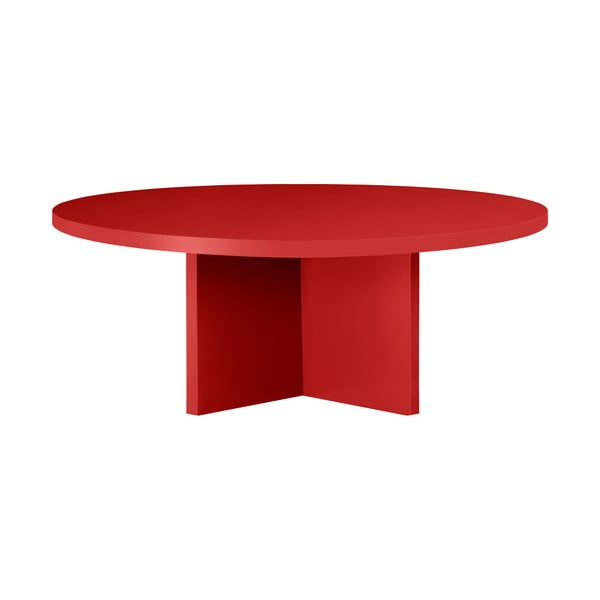 Piros kerek dohányzóasztal ø 100 cm Pausa – Really Nice Things-image-4