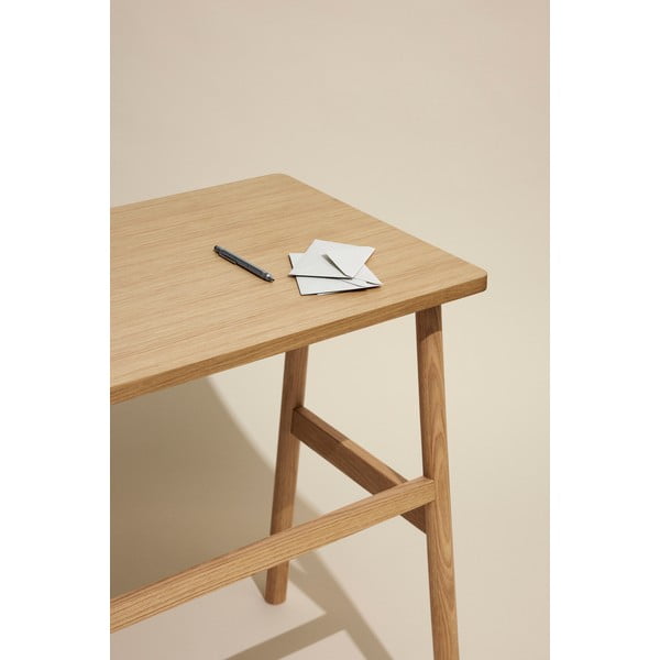 Íróasztal tölgyfa dekorral 50x120 cm Acorn – Hübsch-image-1