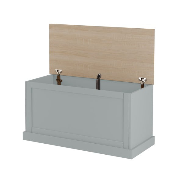 Szürke tárolóláda 90x45 cm Binz – Støraa-image-3