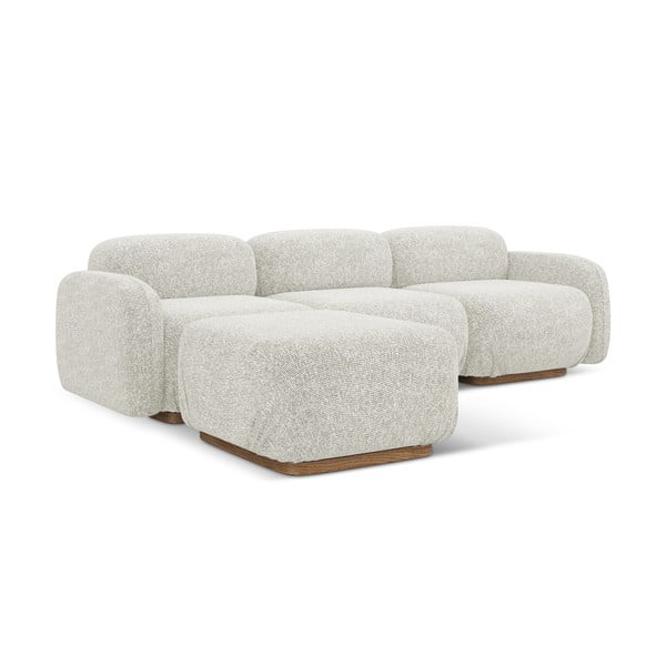 Krémszínű moduláris sarokkanapé (variálható sarok) Ailani – Makamii-image-3