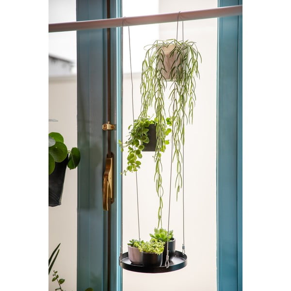 Műanyag függő és fali virágcserép készlet 2 db-os ø 10 cm – Esschert Design-image-1