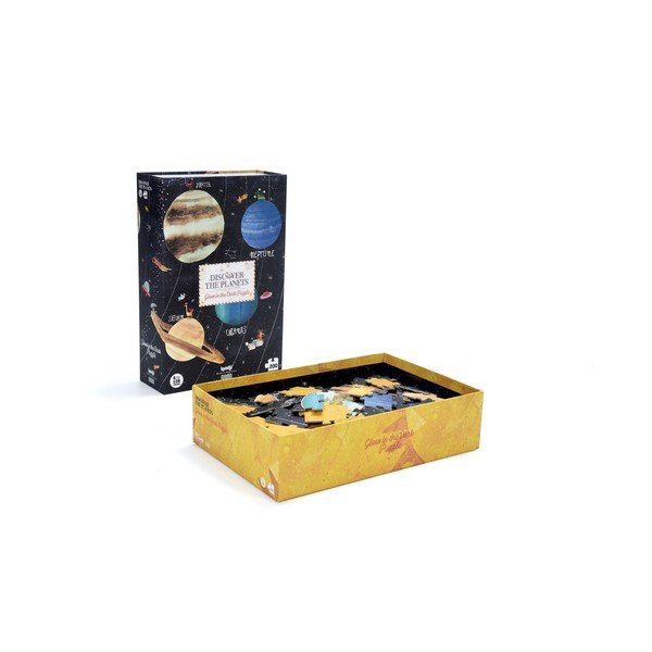 Bolygók nagy foszforeszkáló puzzle, 200 db-os - Londji-image-2