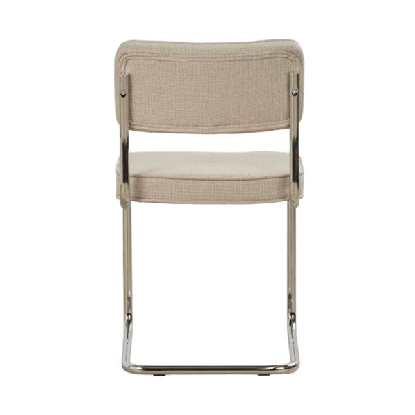 Bézs kárpitozott hinta étkezőszék Rupert – Unique Furniture-image-3