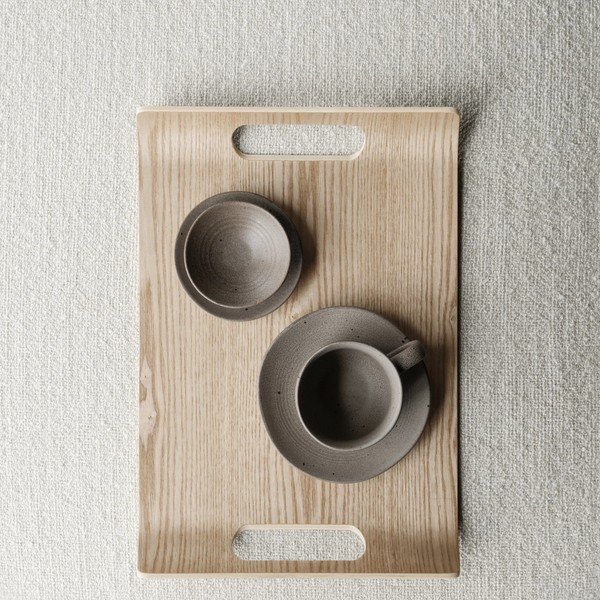 Világosbarna kerámia tálka ø 8 cm KUMI – Blomus-image-1