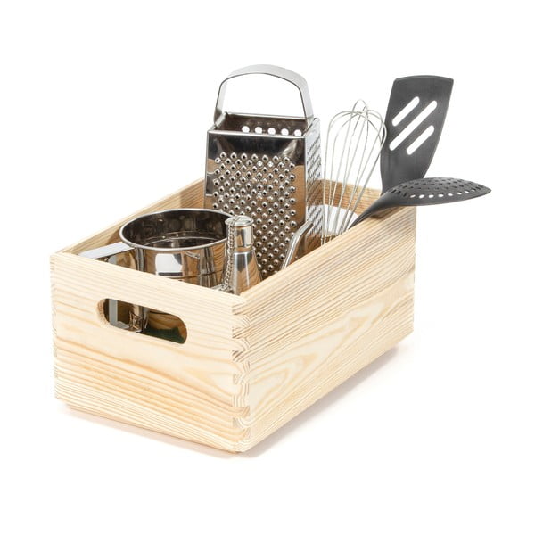 Custom tárolódoboz borovi fenyőből, 30 x 20 x 14 cm - Compactor-image-2