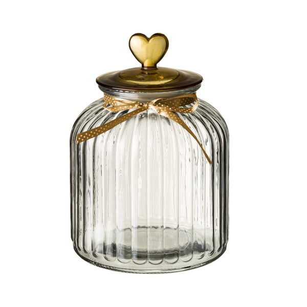 Heart üvegdoboz aranyszínű fedéllel, 4,2 l - Unimasa