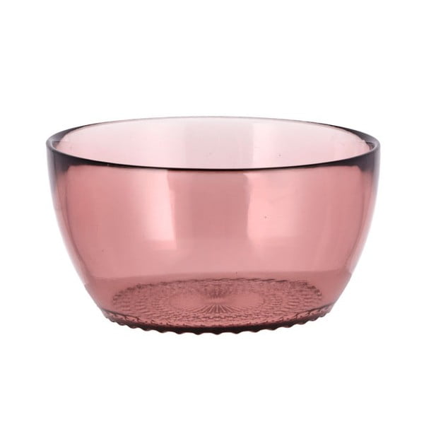 Kusintha rózsaszín üveg tálka, ø 12 cm - Bitz