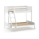 Fehér emeletes gyerekágy 140x200-90x200 cm Scott - Vipack