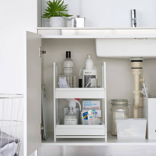 Fehér fém kiegészítő polc 30x42 cm Tower – YAMAZAKI-image-4