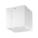 Fehér mennyezeti lámpa fém búrával 10x10 cm Pax – Sollux