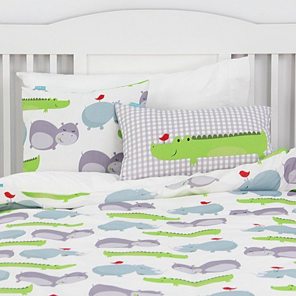 Hippo gyermek pamut ágyneműhuzat, 140 x 200 cm - Mr. Fox-image-3