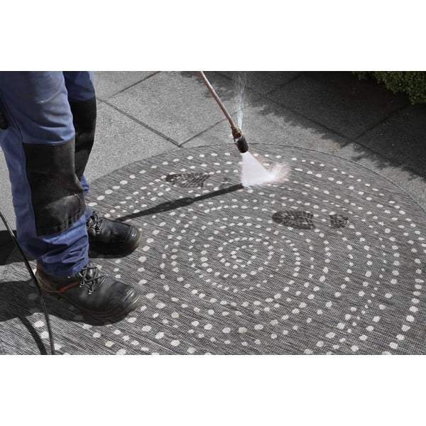 Bali szürke kültéri szőnyeg, ⌀ 140 cm - NORTHRUGS-image-1