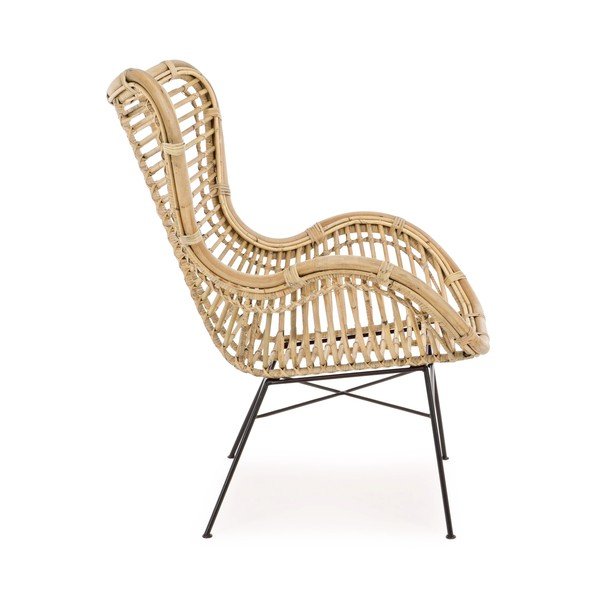 Natúr színű rattan kerti fotel Casilda – Bizzotto-image-3