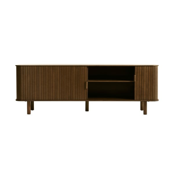 Barna TV-állvány tölgyfa dekorral 56x160 cm Cavo – Unique Furniture-image-1