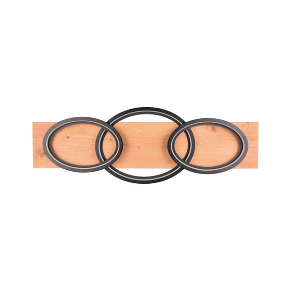 Fekete-barna LED szabályozható mennyezeti lámpa 33x97 cm Barca – Trio-image-2