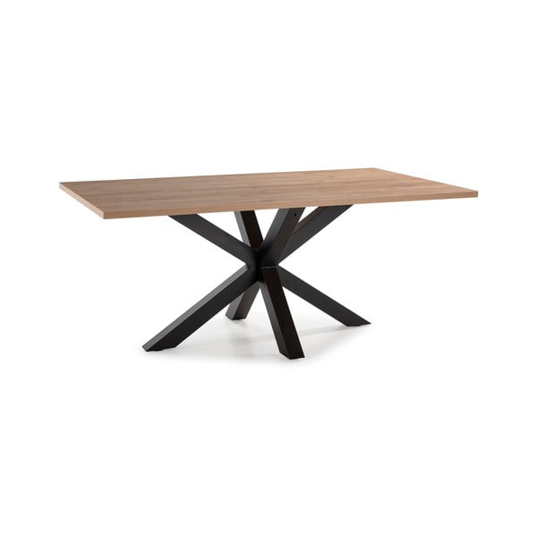 Étkezőasztal tölgyfa dekoros asztallappal 100x180 cm Comba – Marckeric-image-2