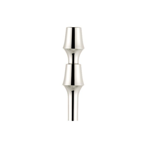 Fényes ezüstszínű fém váza (magasság 11 cm) BMF – STOFF Nagel