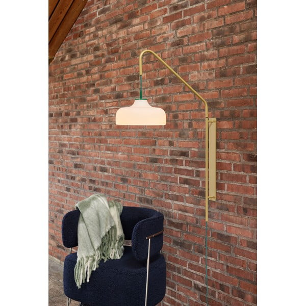 Fehér-zöld takaró 200x140 cm Inlet - Hübsch-image-4