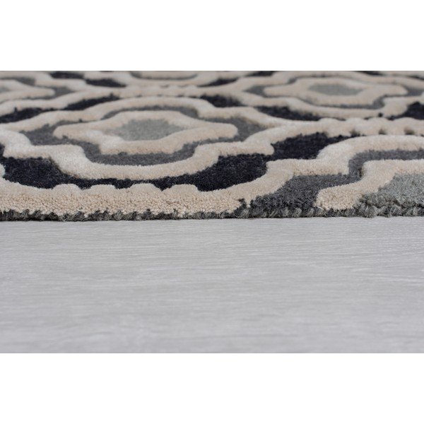 Szürke gyapjú szőnyeg 170x120 cm Moorish Amira - Flair Rugs-image-4