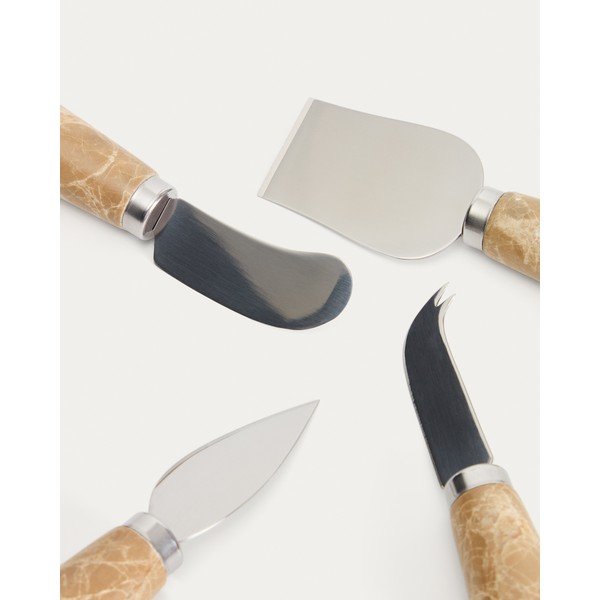 Rozsdamentes acél sajtvágó kés készlet 4 db-os Adoma – Kave Home-image-2
